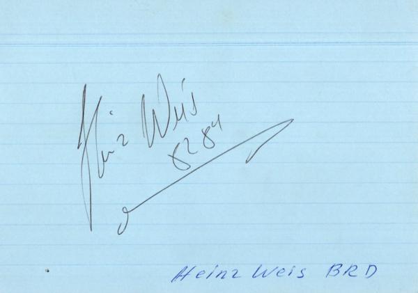 Weis, Heinz