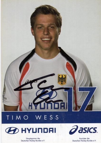 Wess, Timo - Nationaltrikot