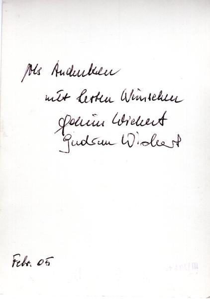 Wichert (†), Gudrun & Achim - Opernsänger