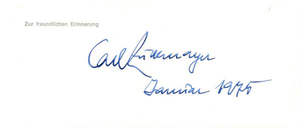 Zuckmayer (+), Carl