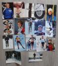 Langlauf Konvolut - 17 signierte Fotos
