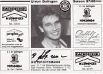Kitzmann, Dieter - Union Solingen (1987/88)