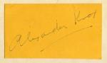 Knox (+), Alexander - selten