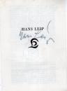 Leip (†), Hans - Verfasser des Liedtextes "Lili Marleen"