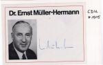 Müller-Hermann (†), Dr. Ernst