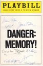 Programmheft (Playbill) - 80er Jahre -  signiert mit 8 Unterschriften